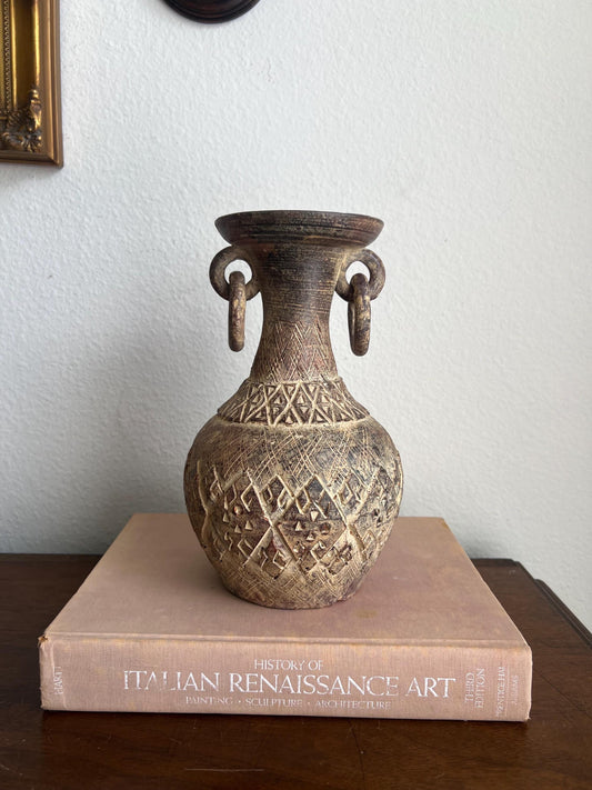 Latin American- Handmade Clay Vase