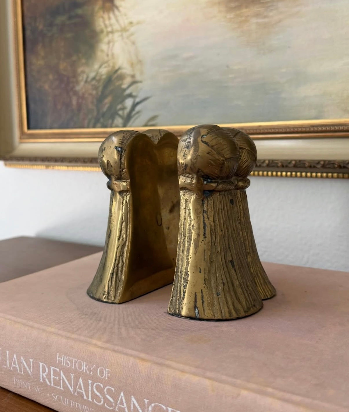 Brass Tassel Bookends